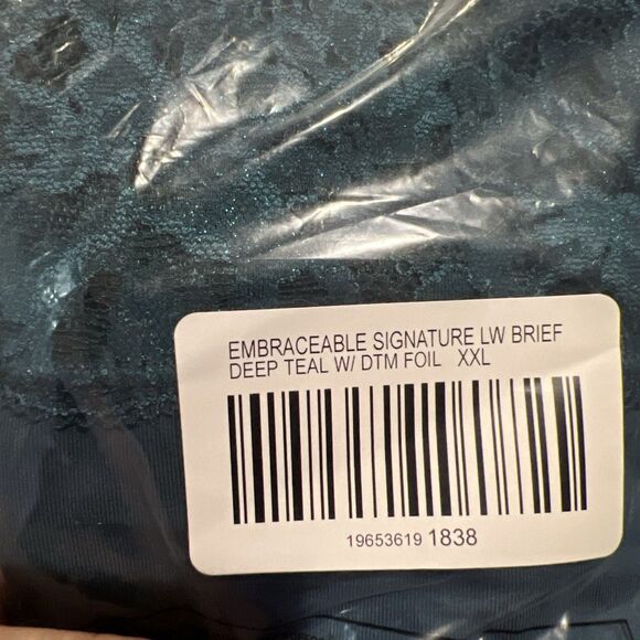 Soma Embraceable Enchanting Lace Brief Teal Size XXL Panties - Picture 9 of 10